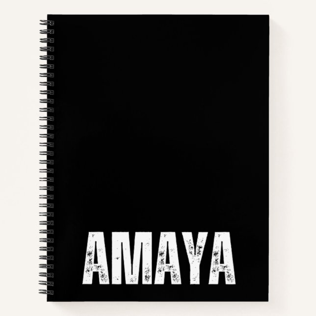 Personalized Notebook with Amaya (Front)