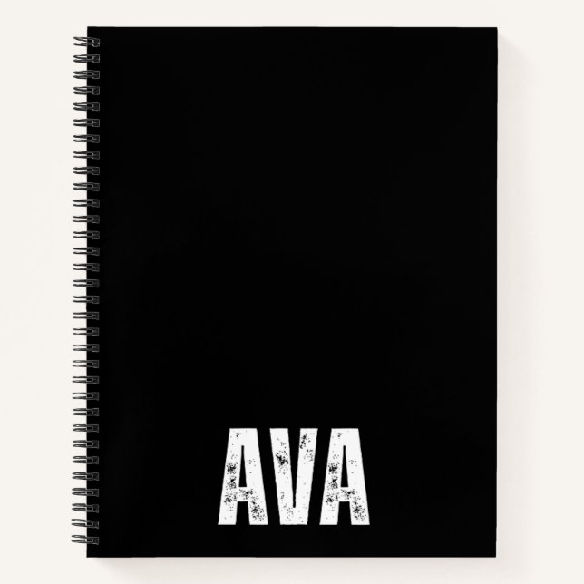 Personalized Notebook with Ava (Front)
