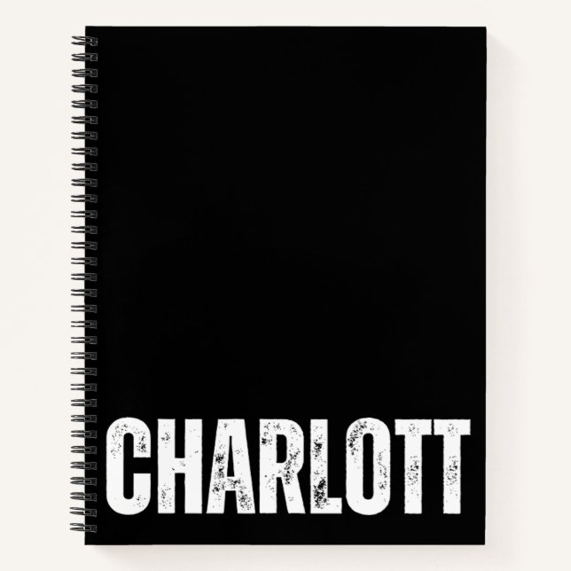 Personalized Notebook with Charlotte (Front)