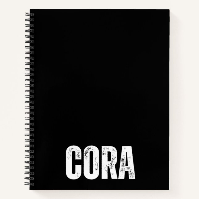 Personalized Notebook with Cora (Front)
