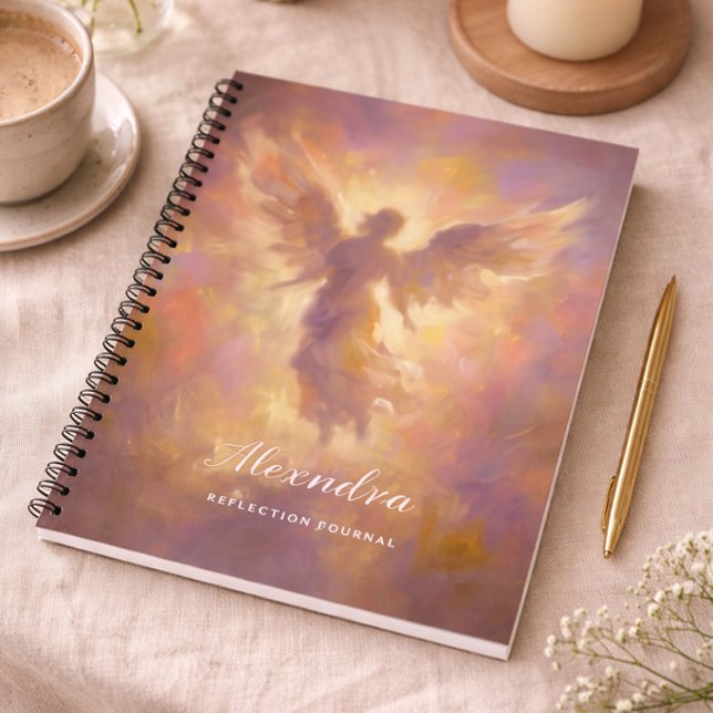 Personalized Notebook With Elegant Angel Cover (Creator Uploaded)
