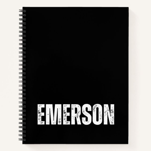 Personalized Notebook with Emerson (Front)