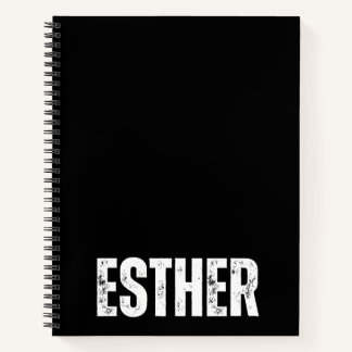 Personalized Notebook with Esther