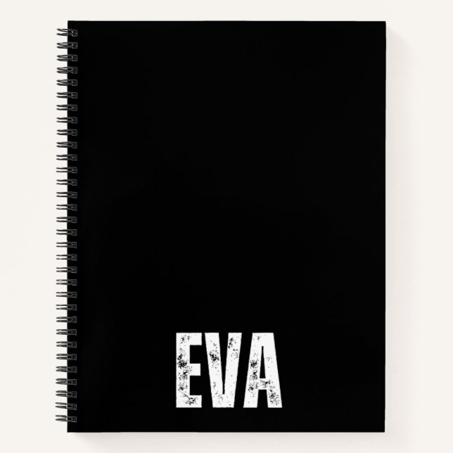 Personalized Notebook with Eva (Front)