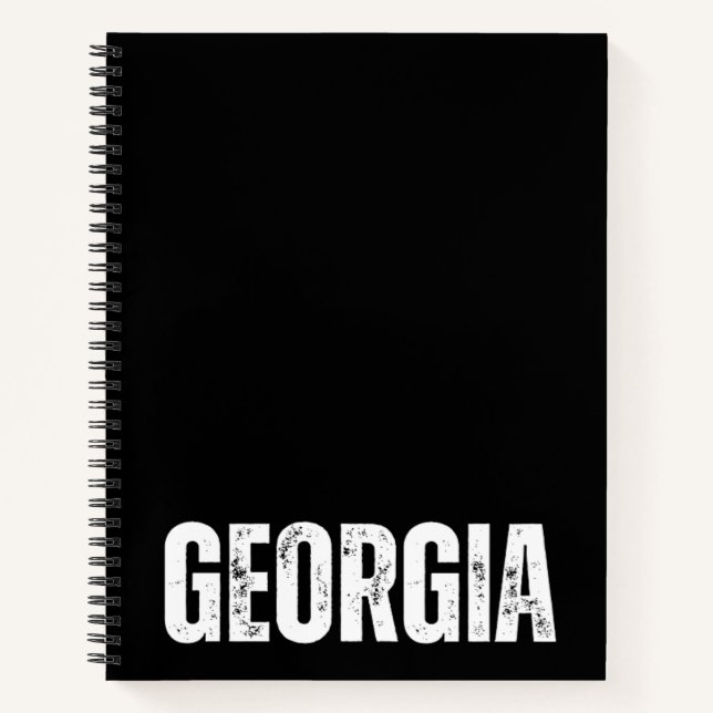 Personalized Notebook with Georgia (Front)