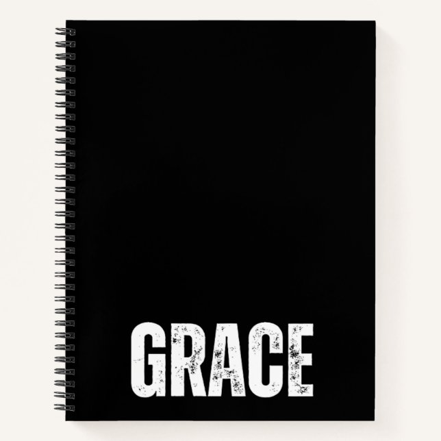 Personalized Notebook with Grace (Front)