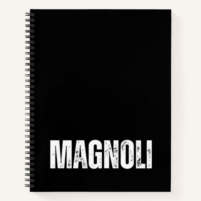 Personalized Notebook with Magnolia (Front)