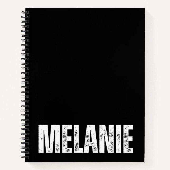 Personalized Notebook with Melanie (Front)