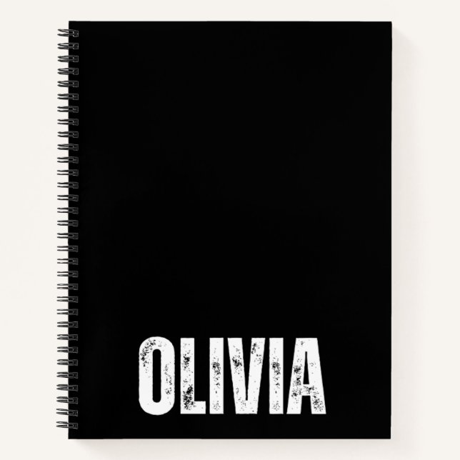 Personalized Notebook with Olivia (Front)