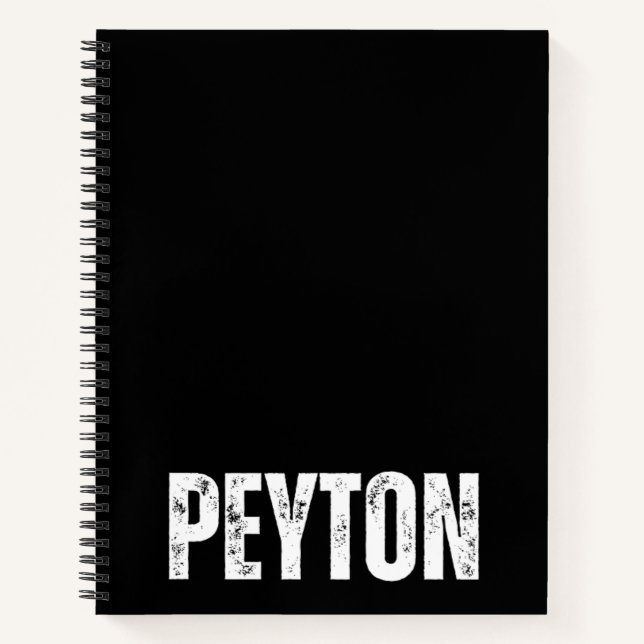 Personalized Notebook with Peyton (Front)