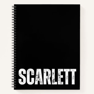 Personalized Notebook with Scarlett