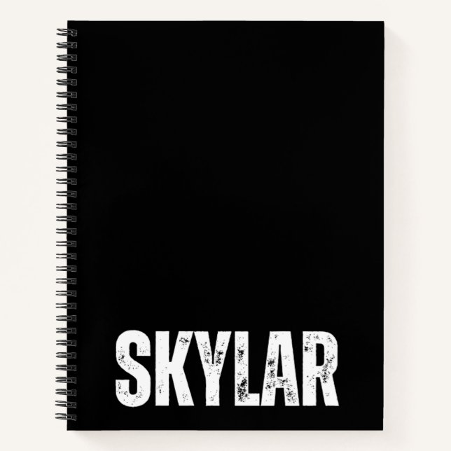 Personalized Notebook with Skylar (Front)