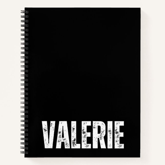 Personalized Notebook with Valerie (Front)