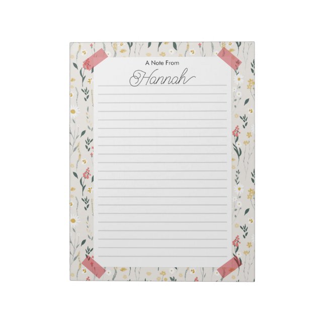 Personalized Notepad  (Rotated)