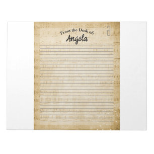 Personalized Notepad for Music Lovers.