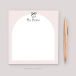 Personalized Notepad For Teacher Bow Design<br><div class="desc">Teachers spend a lot of time with our little ones,  show them your appreciation with a notepad gift personalized just for them.</div>