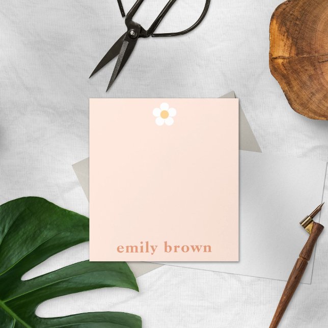 Personalized Notepad Retro Daisy Custom Notepad (Creator Uploaded)