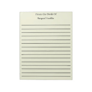 Personalized notes From the Desk Of