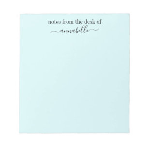 Personalized notes from the desk of