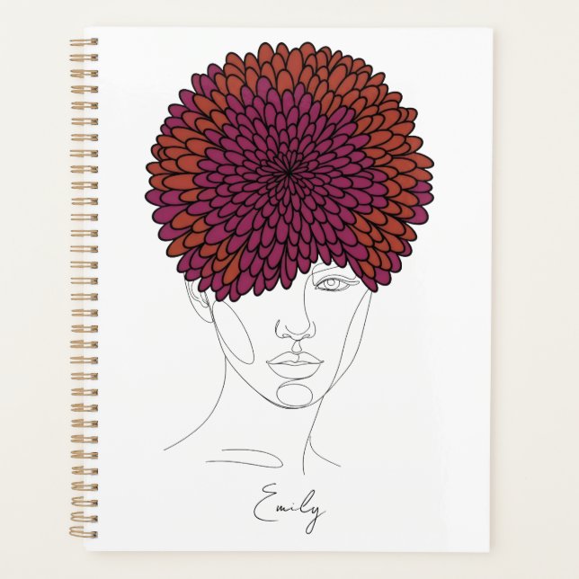 Personalized November Birth Flower Portrait (Devant)