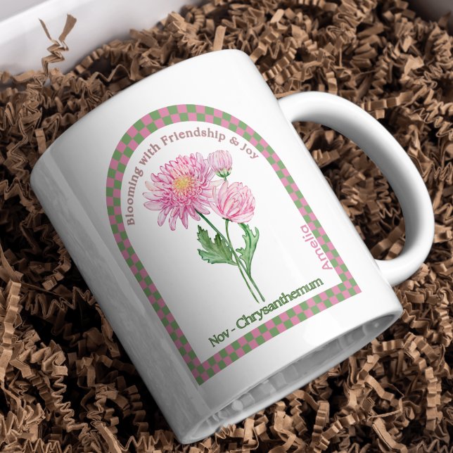 Personalized November Birth Month Flower Coffee Mug (Creator Uploaded)