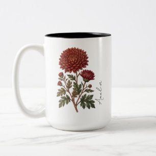 Personalized November Birth Month Flower Mug