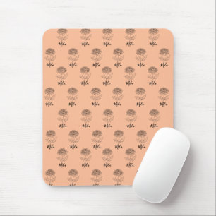 Personalized November Chrysanthemum Birth Flower  Mouse Pad