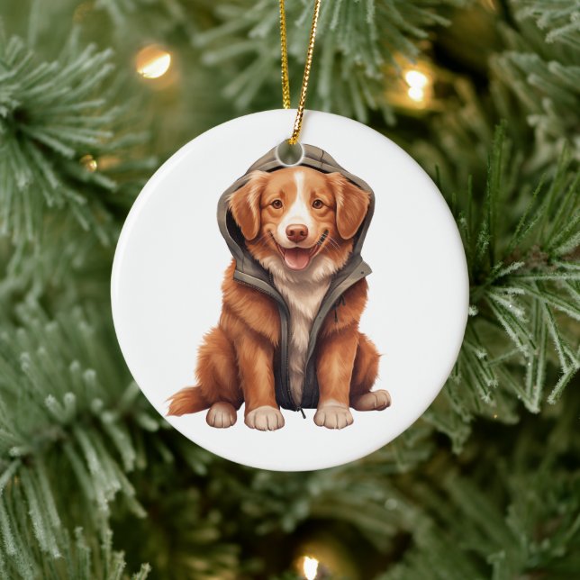 Personalized Novia Scotia Duck Tolling Retriever  Ceramic Ornament (Tree)
