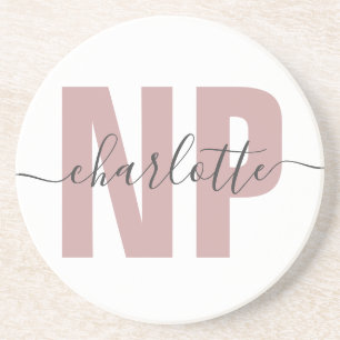 Personalized NP Nurse Practitioner Graduation Chic Coaster