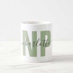 Personalized NP Nurse Practitioner Graduation Chic Coffee Mug