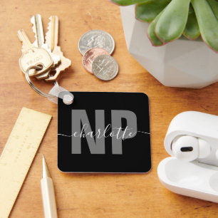 Personalized NP Nurse Practitioner Graduation Chic Keychain