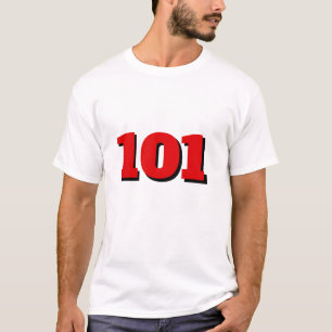 Personalized number 101 in red T-Shirt