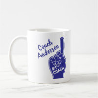 Personalized Number One Coach Foam Finger