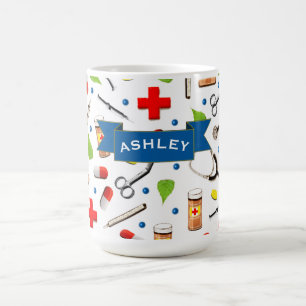 Personalized Nurse Birthday Gift Coffee Mug