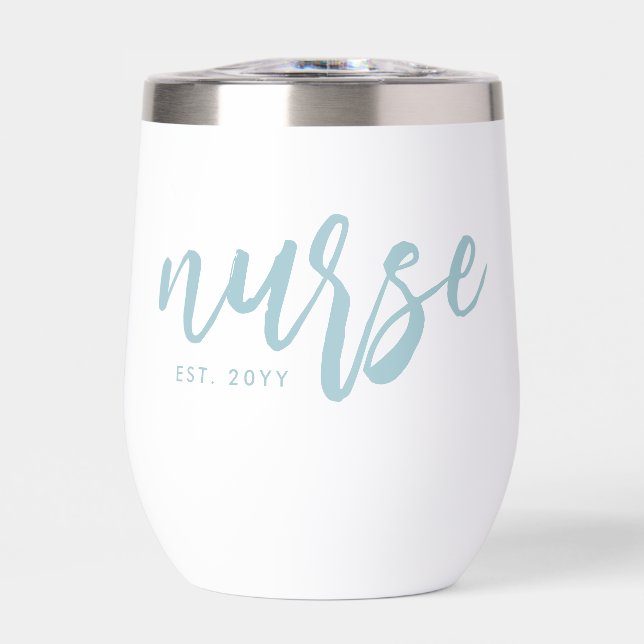 Personalized Nurse Brush Typography RN Graduation (Front)