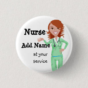 Personalized Nurse Button