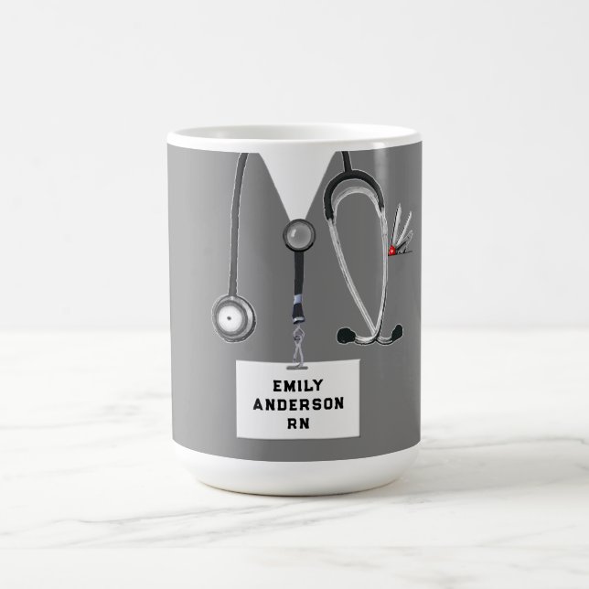 Personalized Nurse Coffee Mug (Center)