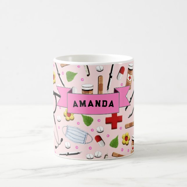 Personalized Nurse Coffee Mug (Center)