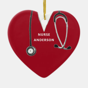 Personalized Nurse Collectable Ceramic Ornament