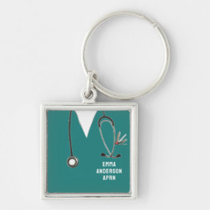 personalized nurse collectable keychain