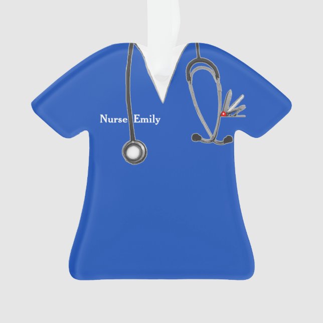 Personalized Nurse Collectable Ornament (Front)