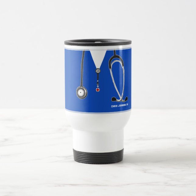 Personalized Nurse Collectable Travel Mug (Center)