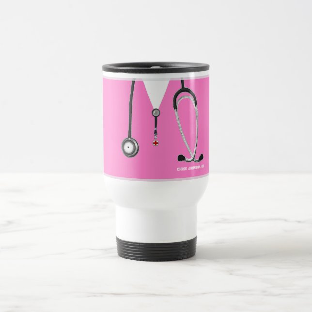 Personalized Nurse Collectable Travel Mug (Center)