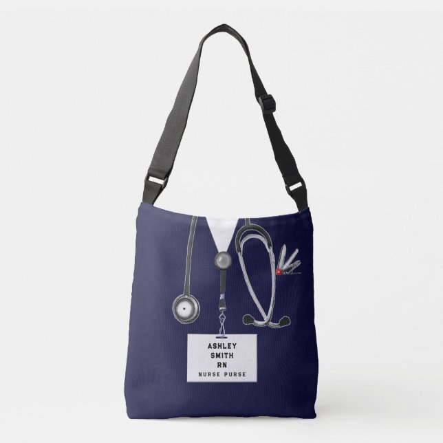 Personalized Nurse Crossbody Bag (Front)