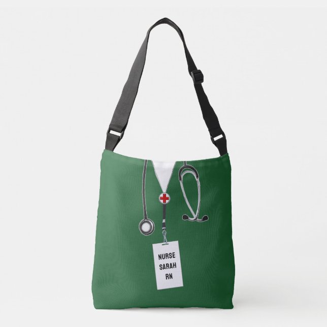 Personalized Nurse Crossbody Bag (Front)