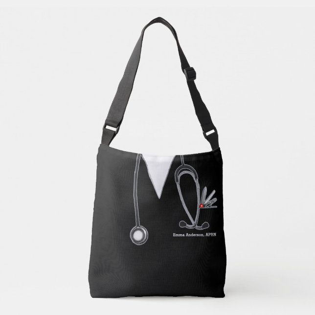 Personalized Nurse Gift Crossbody Bag (Front)