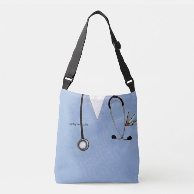 Personalized Nurse Gift Crossbody Bag (Front)