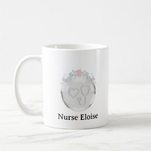 Personalized Nurse Gift Emblem Mug