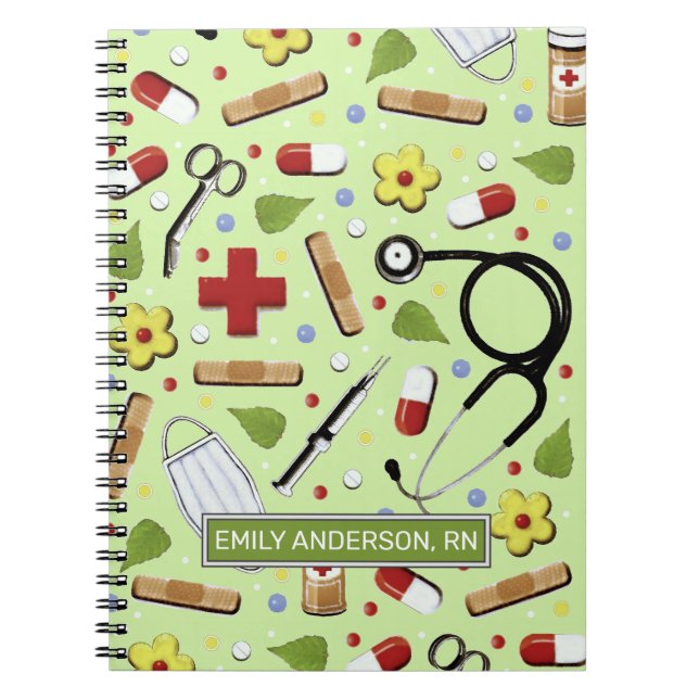 Personalized Nurse Gift Idea Notebook (Front)