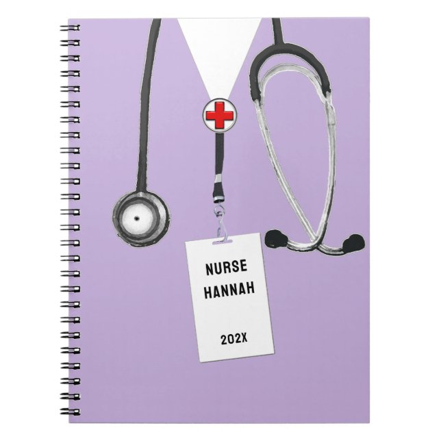 Personalized Nurse Gift Ideas Notebook (Front)